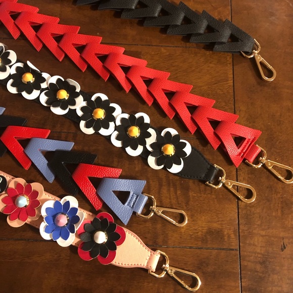 Multicolor Flower Bag Straps 90 cm - Picture 4 of 6